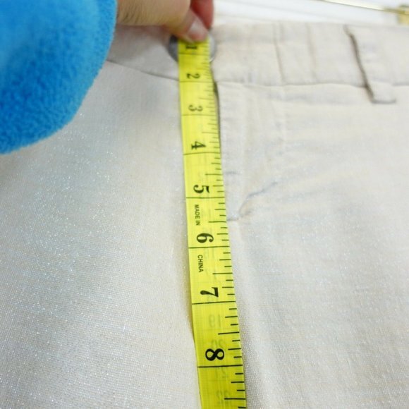 ALICE OLIVIA Flared Wide Pants 2 XS  Ivory Cream Wedding Sparkle Mid Rise Y2K - Picture 7 of 12